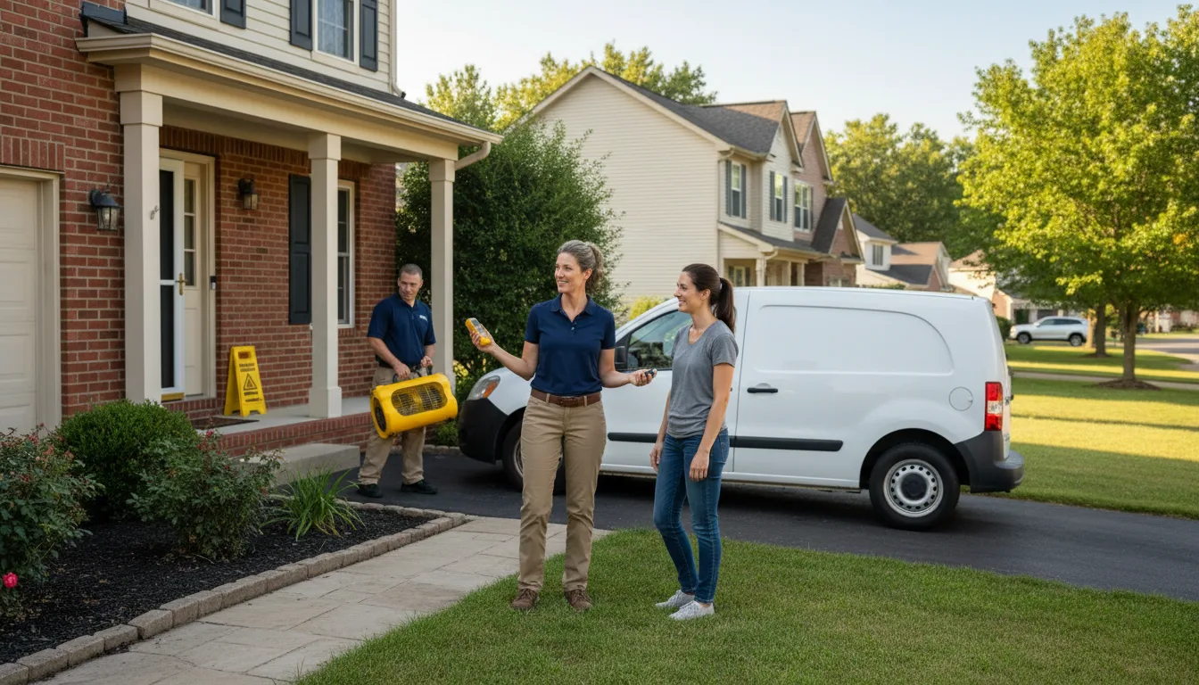 Residential water damage restoration in Gheens, LA